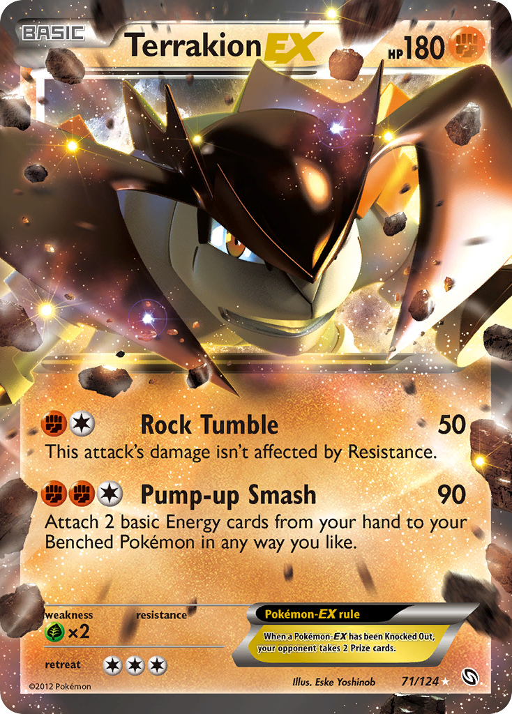 Terrakion EX (71/124) [Black & White: Dragons Exalted] - Comfy Hobbies