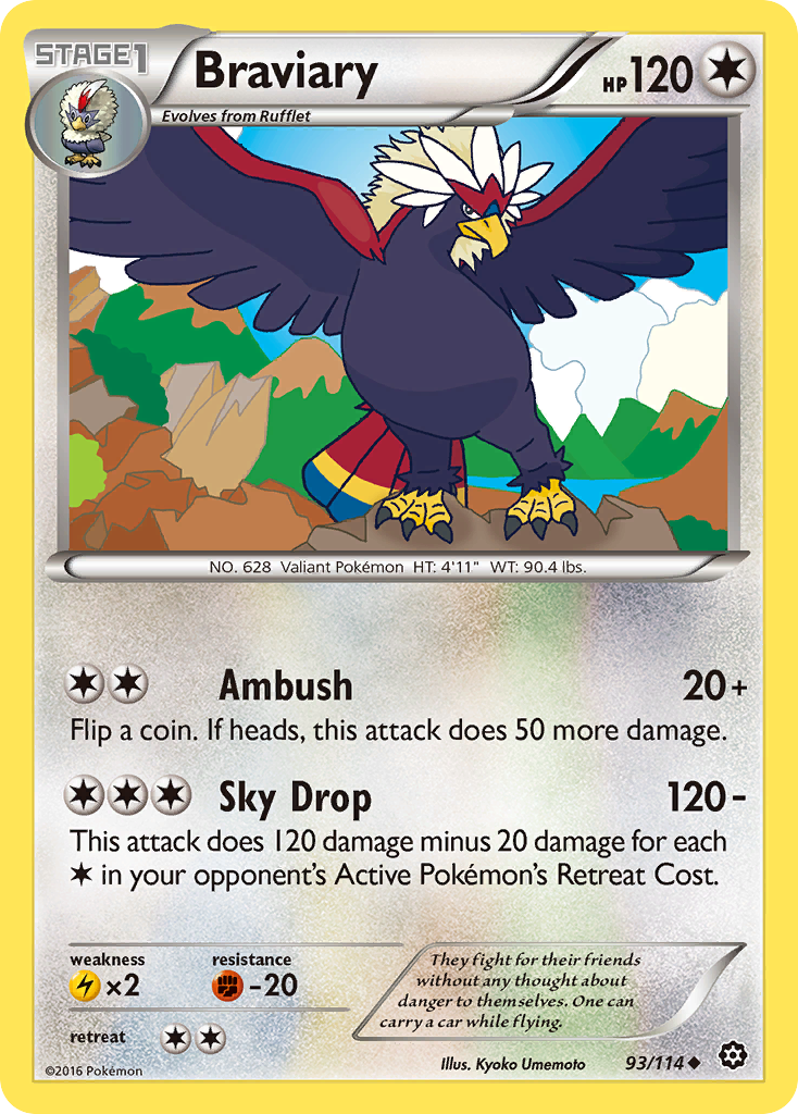 Braviary (93/114) [XY: Steam Siege] - Comfy Hobbies