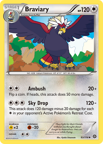 Braviary (93/114) [XY: Steam Siege] - Comfy Hobbies