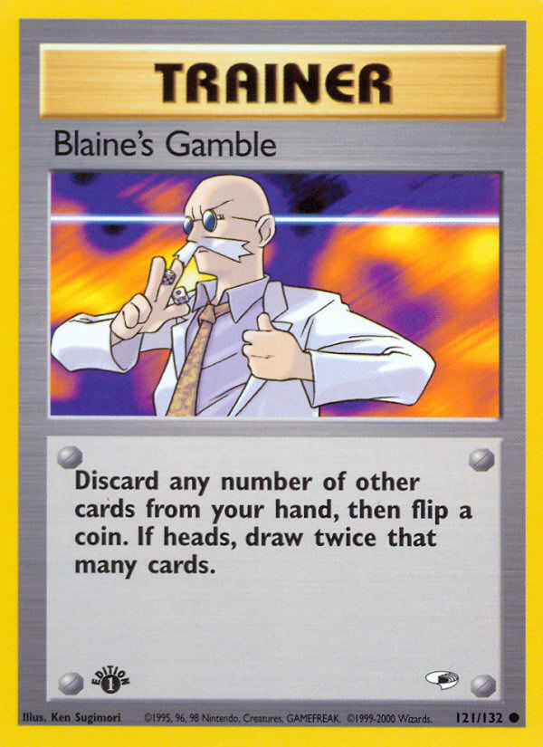 Blaine's Gamble (121/132) [Gym Heroes 1st Edition] - Comfy Hobbies