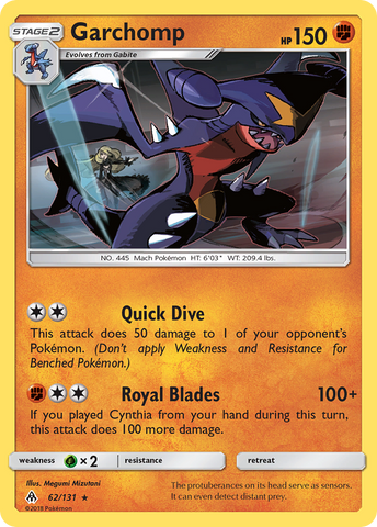 Garchomp (62/131) [Sun & Moon: Forbidden Light] - Comfy Hobbies