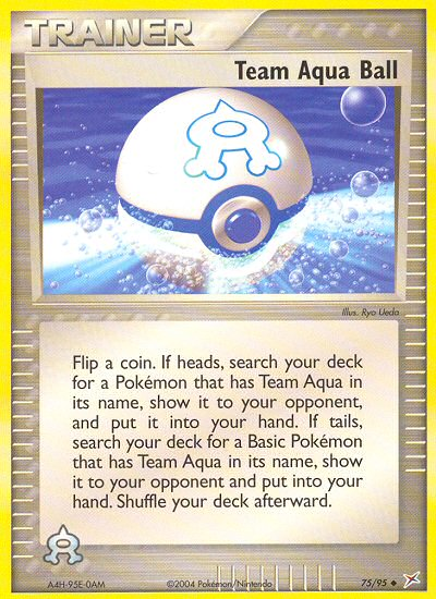 Team Aqua Ball (75/95) [EX: Team Magma vs Team Aqua] - Comfy Hobbies