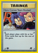 Here Comes Team Rocket! (15/82) [Team Rocket 1st Edition] - Comfy Hobbies