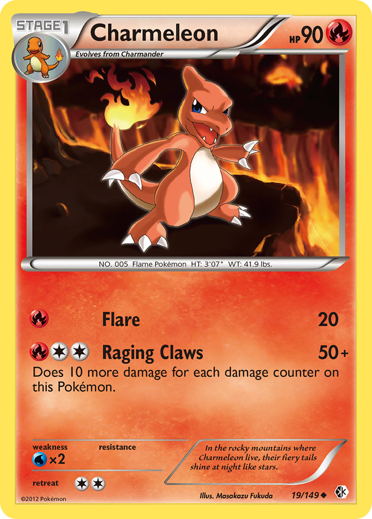 Charmeleon (19/149) [Black & White: Boundaries Crossed] - Comfy Hobbies