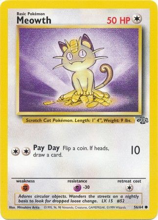 Meowth (56/64) [Jungle Unlimited] - Comfy Hobbies