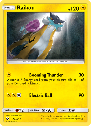 Raikou (32/73) [Sun & Moon: Shining Legends] - Comfy Hobbies