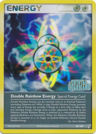 Double Rainbow Energy (88/100) (Stamped) [EX: Crystal Guardians] - Comfy Hobbies