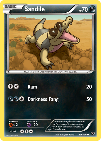 Sandile (69/146) [XY: Base Set] - Comfy Hobbies
