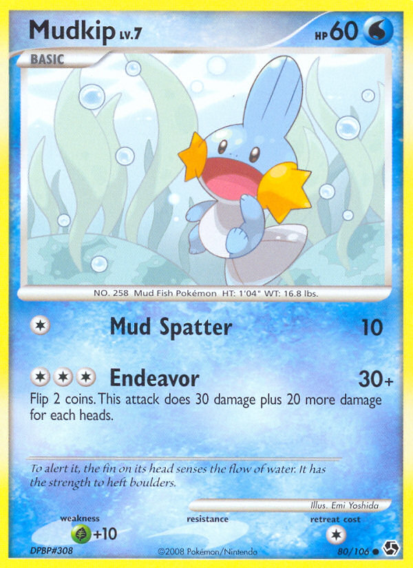 Mudkip (80/106) [Diamond & Pearl: Great Encounters] - Comfy Hobbies