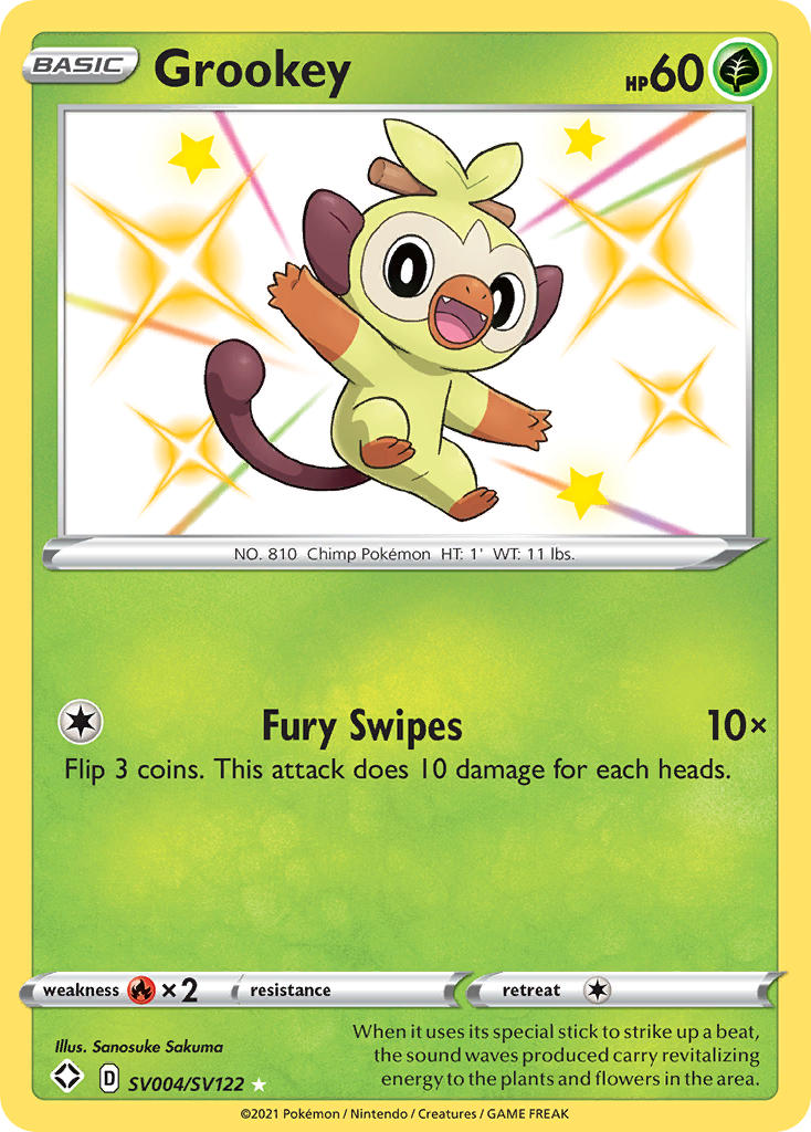 Grookey (SV004/SV122) [Sword & Shield: Shining Fates] - Comfy Hobbies