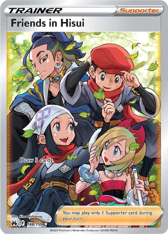 Friends in Hisui (148/159) (Full Art) [Sword & Shield: Crown Zenith] - Comfy Hobbies