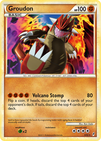 Groudon (6/95) [HeartGold & SoulSilver: Call of Legends] - Comfy Hobbies