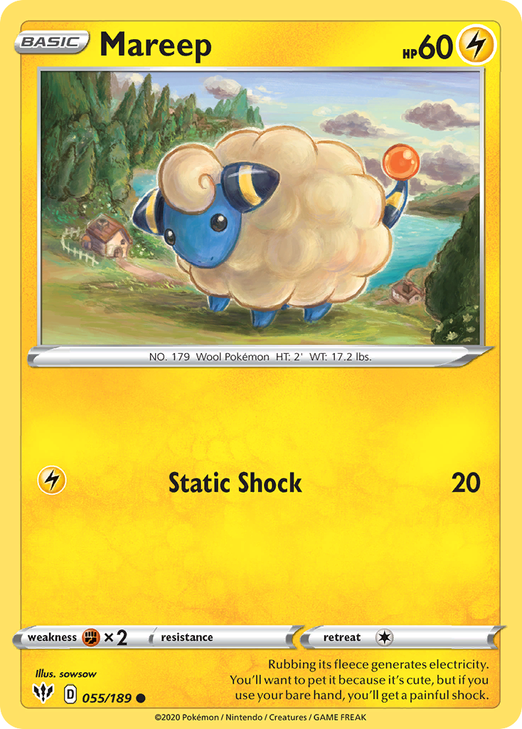 Mareep (055/189) [Sword & Shield: Darkness Ablaze] - Comfy Hobbies