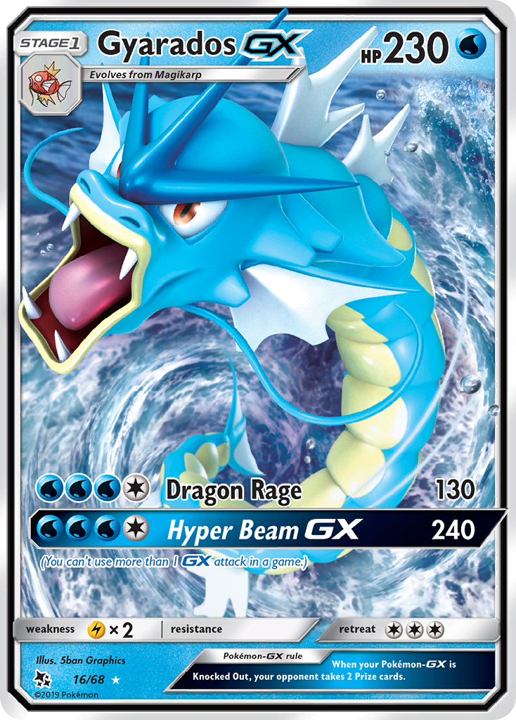 Gyarados GX (16/68) [Sun & Moon: Hidden Fates] - Comfy Hobbies