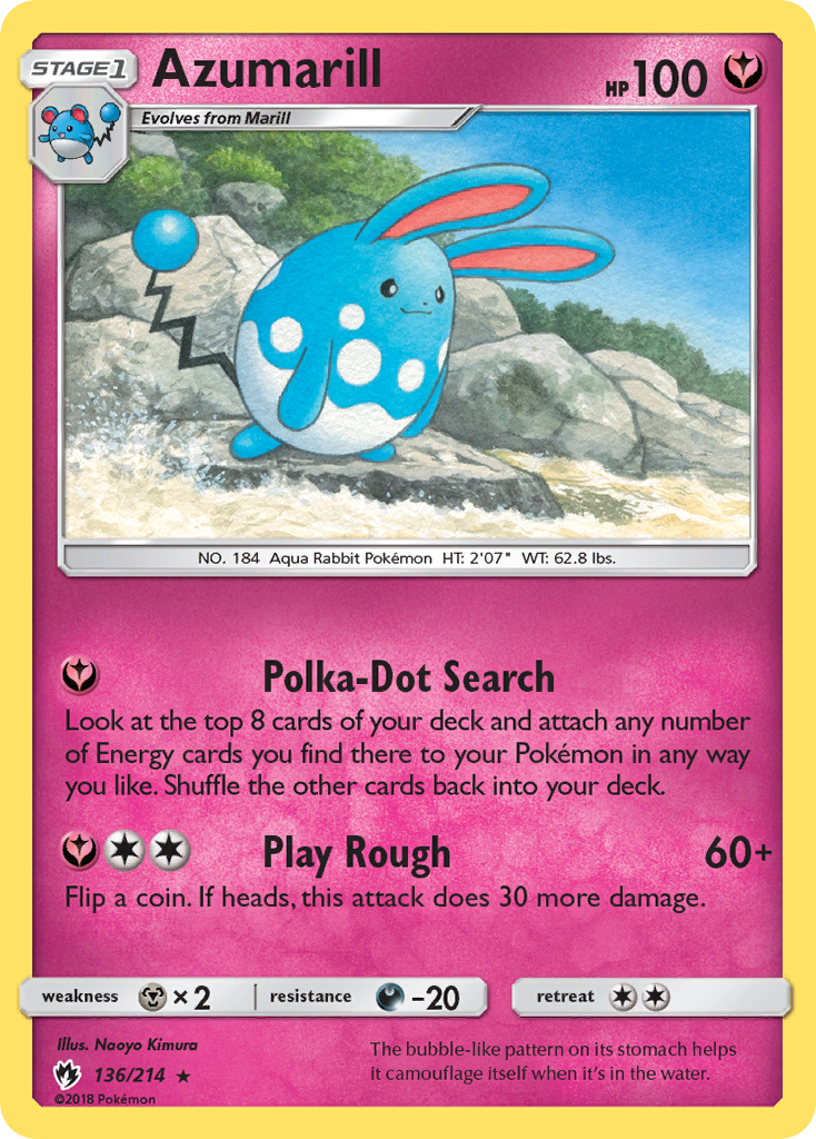 Azumarill (136/214) [Sun & Moon: Lost Thunder] - Comfy Hobbies