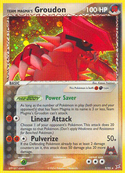 Team Magma's Groudon (9/95) [EX: Team Magma vs Team Aqua] - Comfy Hobbies