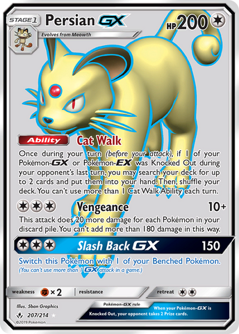Persian GX (207/214) [Sun & Moon: Unbroken Bonds] - Comfy Hobbies
