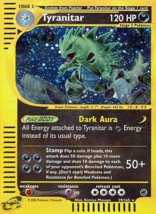 Tyranitar (29/165) [Expedition: Base Set] - Comfy Hobbies