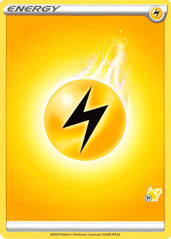 Lightning Energy (Pikachu Stamp #31) [Battle Academy 2022] - Comfy Hobbies