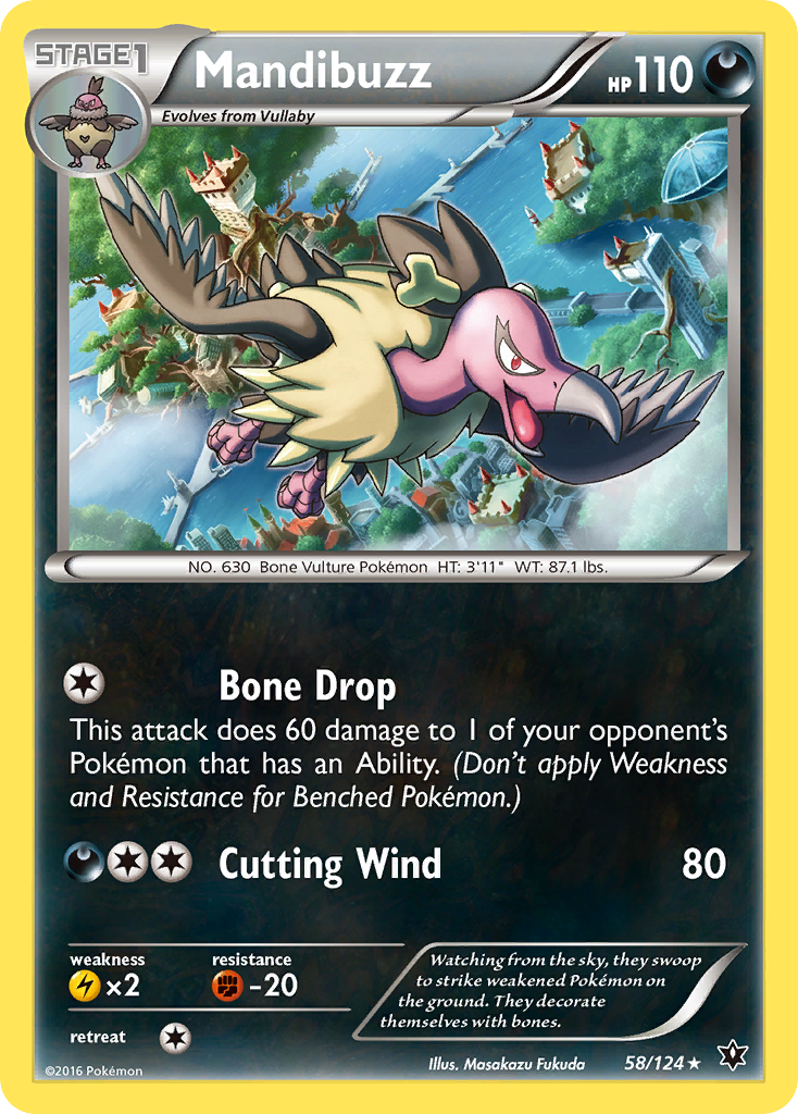 Mandibuzz (58/124) [XY: Fates Collide] - Comfy Hobbies