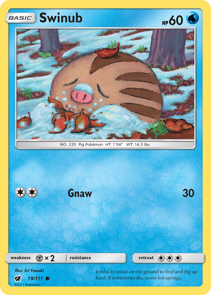 Swinub (19/111) [Sun & Moon: Crimson Invasion] - Comfy Hobbies