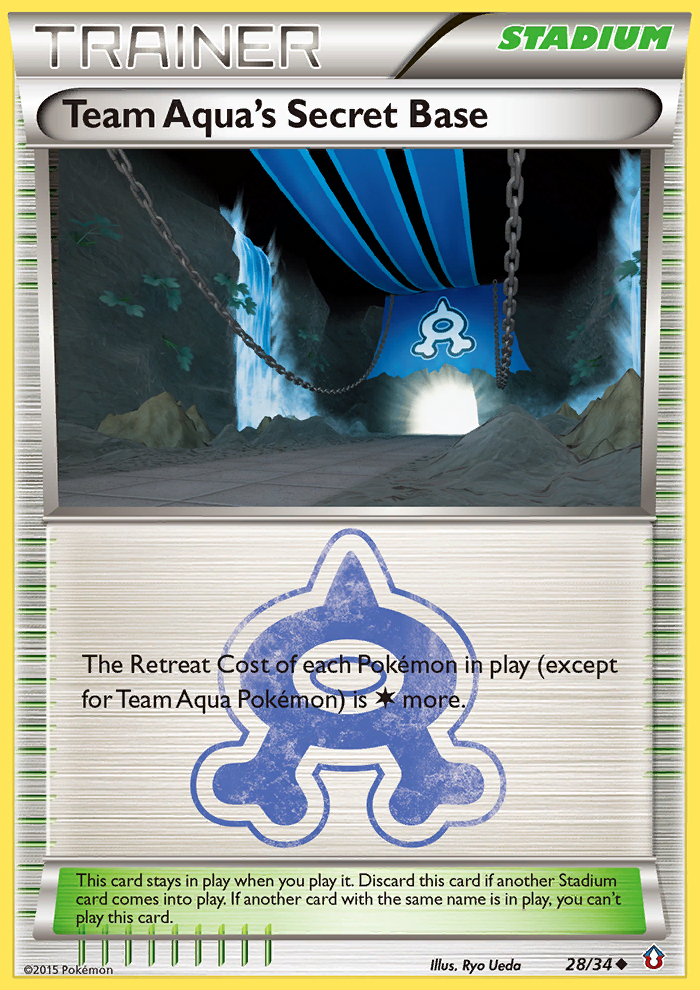 Team Aqua's Secret Base (28/34) [XY: Double Crisis] - Comfy Hobbies