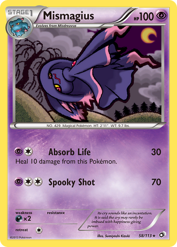 Mismagius (58/113) [Black & White: Legendary Treasures] - Comfy Hobbies