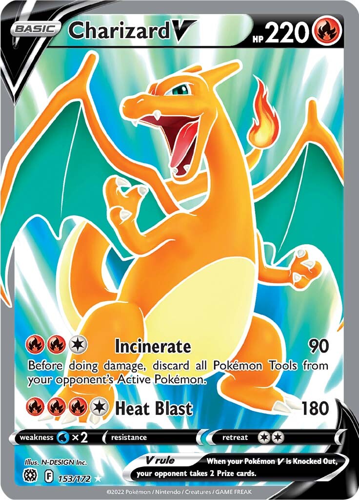 Charizard V (153/172) [Sword & Shield: Brilliant Stars] - Comfy Hobbies