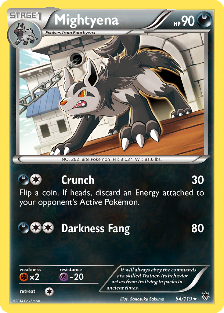 Mightyena (54/119) [XY: Phantom Forces] - Comfy Hobbies