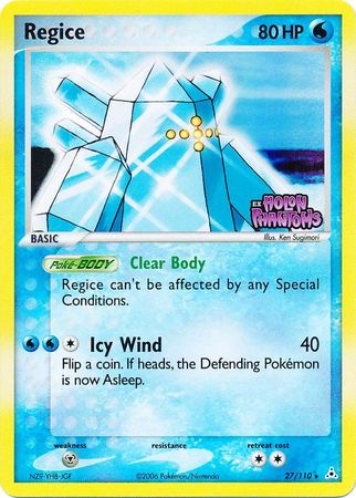 Regice (27/110) (Stamped) [EX: Holon Phantoms] - Comfy Hobbies