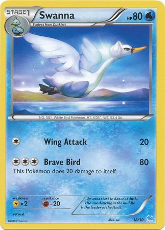 Swanna (18/30) [XY: Trainer Kit 3 - Suicune] - Comfy Hobbies