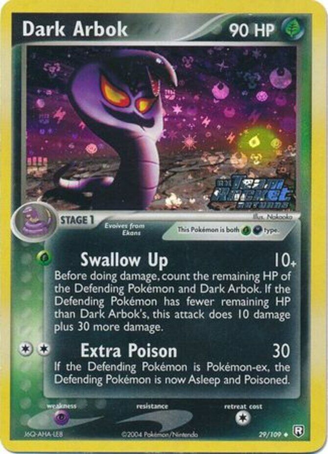 Dark Arbok (29/109) (Stamped) [EX: Team Rocket Returns] - Comfy Hobbies