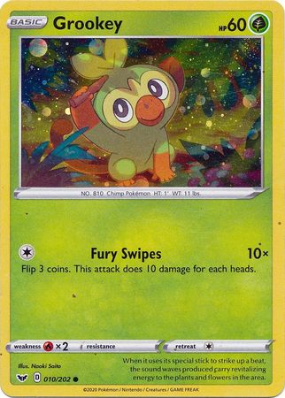 Grookey (010/202) (Cosmos Holo) [Sword & Shield: Base Set] - Comfy Hobbies