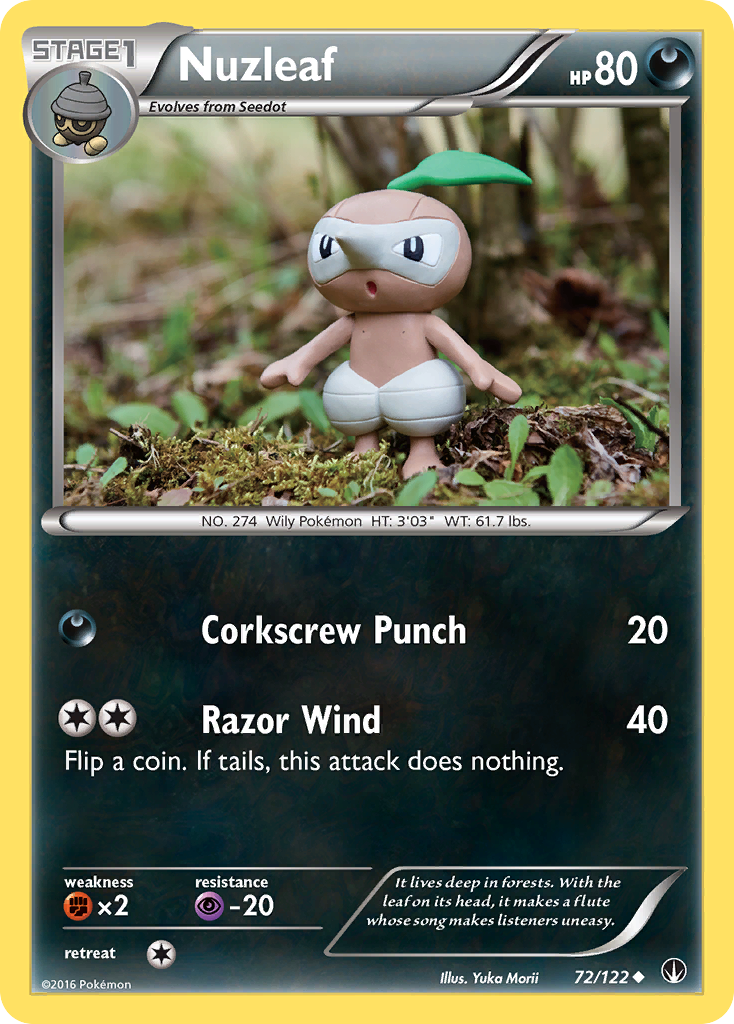 Nuzleaf (72/122) [XY: BREAKpoint] - Comfy Hobbies