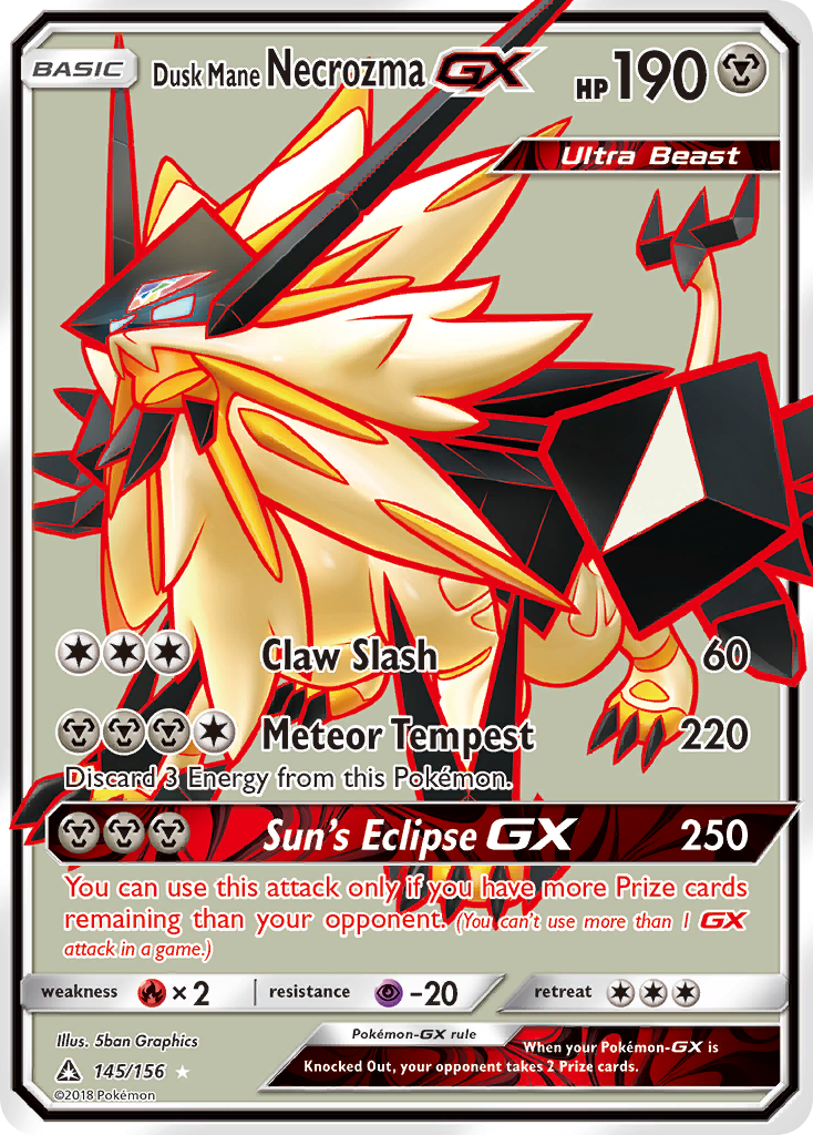 Dusk Mane Necrozma GX (145/156) [Sun & Moon: Ultra Prism] - Comfy Hobbies