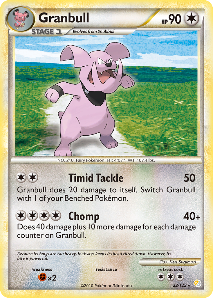 Granbull (22/123) [HeartGold & SoulSilver: Base Set] - Comfy Hobbies