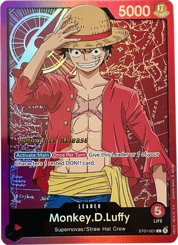 Monkey.D.Luffy (001) [Super Pre-Release Starter Deck: Straw Hat Crew] - Comfy Hobbies