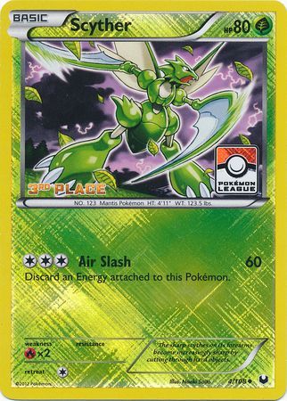 Scyther (4/108) (League Promo 3rd Place) [Black & White: Dark Explorers] - Comfy Hobbies