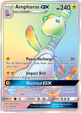 Ampharos GX (185/181) [Sun & Moon: Team Up] - Comfy Hobbies