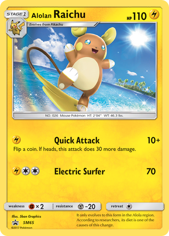Alolan Raichu (SM65) [Sun & Moon: Black Star Promos] - Comfy Hobbies