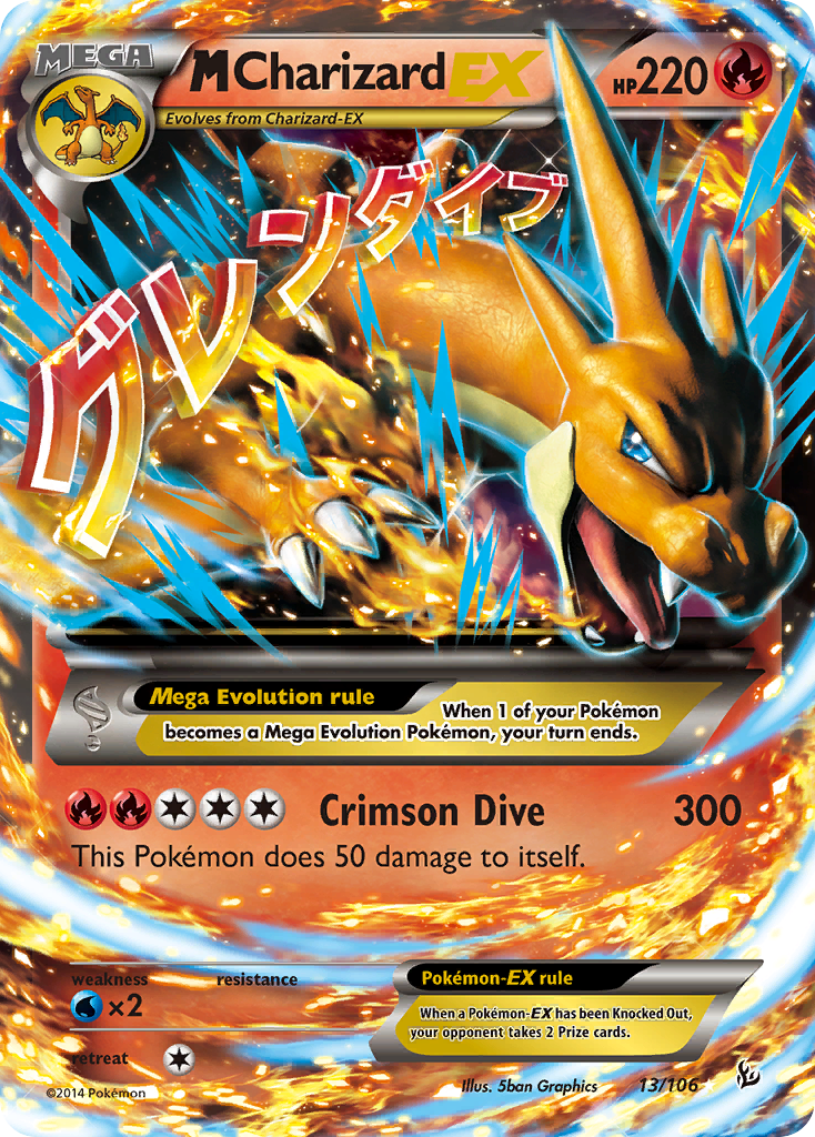 M Charizard EX (13/106) [XY: Flashfire] - Comfy Hobbies