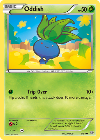 Oddish (1/98) [XY: Ancient Origins] - Comfy Hobbies