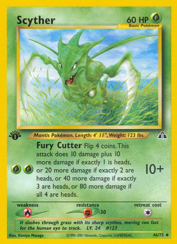 Scyther (46/75) [Neo Discovery 1st Edition] - Comfy Hobbies