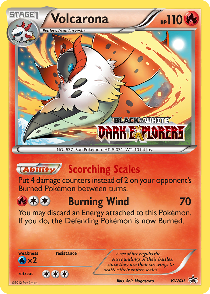 Volcarona (BW40) [Black & White: Black Star Promos] - Comfy Hobbies