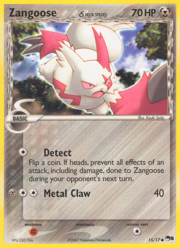 Zangoose (15/17) (Delta Species) [POP Series 5] - Comfy Hobbies