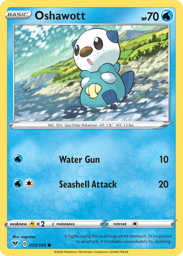 Oshawott (033/185) [Sword & Shield: Vivid Voltage] - Comfy Hobbies