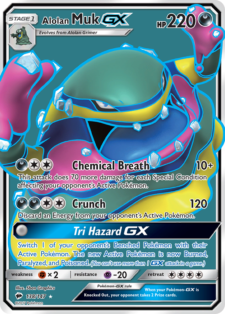 Alolan Muk GX (138/147) [Sun & Moon: Burning Shadows] - Comfy Hobbies