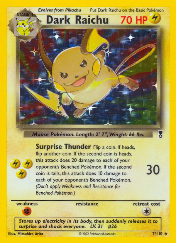 Dark Raichu (7/110) (WotC) (Theme Deck Exclusive) [Legendary Collection] - Comfy Hobbies