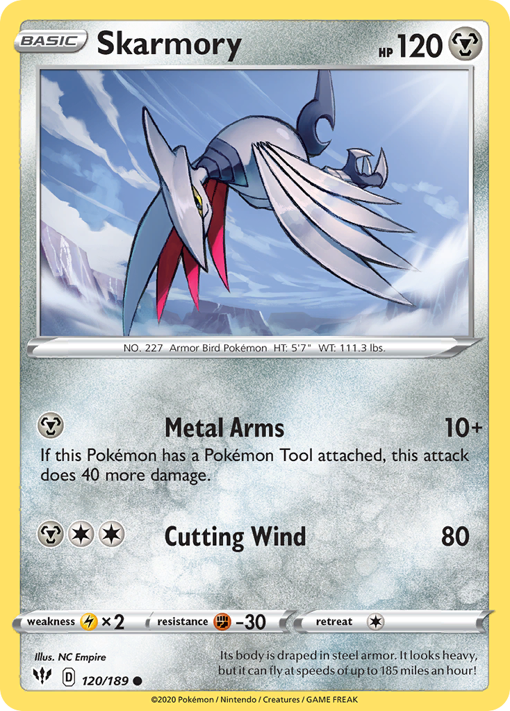 Skarmory (120/189) [Sword & Shield: Darkness Ablaze] - Comfy Hobbies