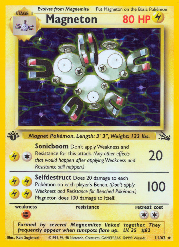 Magneton (11/62) [Fossil 1st Edition] - Comfy Hobbies